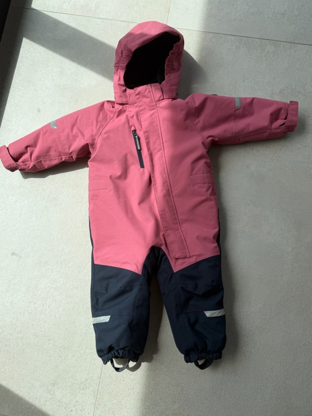 EUC Polarn O. Pyret Pink Snowsuit, Size 1.5-2Y